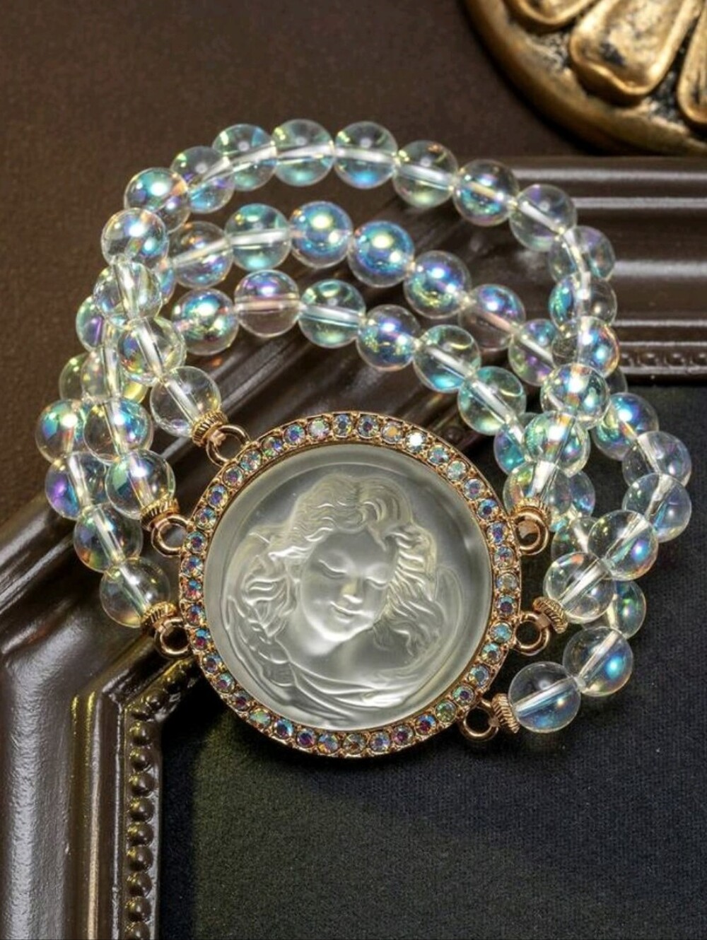 Kirks Folly Aurora Crystal Angel Bracelet